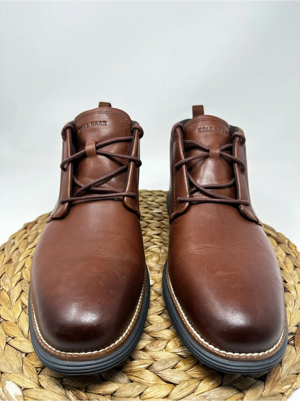 COLE HAAN OriginalGrand Remastered Waterproof Chukka Boots Woodbury Dark Roast